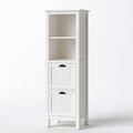 Meuble de rangement en bois, coloris blanc