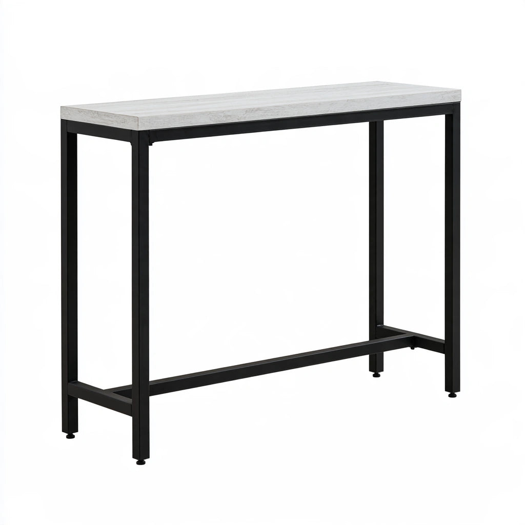 Console d'entrée aux lignes épurées, coloris gris