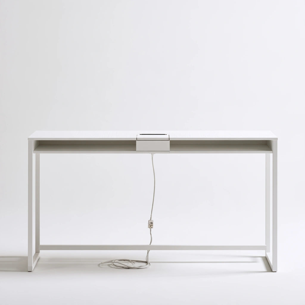 Console d'entrée aux lignes épurées, coloris blanc