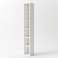Bibliothèque ouverte aux lignes épurées, coloris blanc