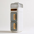 Meuble de rangement en plastique avec rangement, coloris blanc