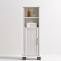 Meuble de rangement en bois, coloris blanc