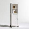 Meuble de rangement en bois, coloris blanc