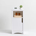 Table de chevet murale en bois, coloris blanc