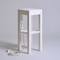 Table d'appoint en bois, coloris blanc
